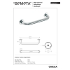 Bemeta OMEGA Poręcz prosta 300 mm 102307012