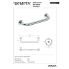 Bemeta OMEGA Poręcz prosta 450 mm 102307052