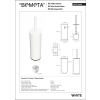 Bemeta WHITE Szczotka do WC stojąca/wisząca 102313064
