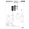 Bemeta NEO szczotka wc wolnostojąca/do montażu naściennego 102313065