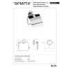 Bemeta ALFA Uchwyt na papier toaletowy z klapką 102512012
