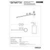 Bemeta OMEGA wieszak na ręcznik i dozownik do mydła 230 ml 104019012