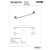 Bemeta TREND-I Wieszak na ręczniki 450 mm zielony 104104028a
