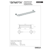 Bemeta OMEGA Wieszak na ręczniki Double Economy 600 mm 104104052$K