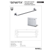 Bemeta RAWELL Wieszak na ręcznik magnetyczny 376 mm chrom 104104272