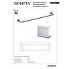 Bemeta RAWELL Magnetyczny wieszak na ręczniki 496 mm chrom 104104282