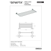Bemeta OMEGA Wieszak na ręczniki 600 mm 104105082$K