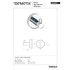 Bemeta OMEGA Wieszak pojedynczy 104106022