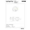 Bemeta WHITE - Wieszak pojedynczy biały 104106024