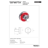 Bemeta TREND-I Wieszak pojedynczy czerwony 104106028c