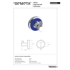 Bemeta TREND-I Wieszak pojedynczy granatowy 104106028e