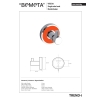 Bemeta TREND-I Wieszak pojedynczy pomarańczowy 104106028g