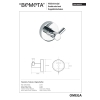 Bemeta OMEGA Wieszak podwójny 104106032