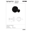 Bemeta DARK Wieszak pojedynczy 104106060