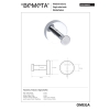 Bemeta OMEGA Wieszak pojedynczy 104106062