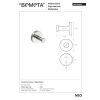 Bemeta NEO pojedynczy Wieszak 104106065