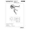 Bemeta OMEGA Wieszaczek Potrójny Obrotowy 104106072