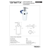 Bemeta TREND-I Dozownik mydła 230 ml granatowy 104109018e