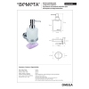 Bemeta OMEGA Dozownik mydła 200 ml z magnetyczną mydelniczką 104109182
