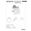 Bemeta TREND-I uchwyt na papier toaletowy z klapką 104112018a