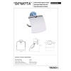 Bemeta TREND-I uchwyt na papier toaletowy z klapką 104112018d
