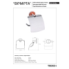Bemeta TREND-I uchwyt na papier toaletowy z klapką 104112018g
