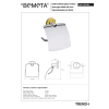 Bemeta TREND-I uchwyt na papier toaletowy z klapką 104112018h