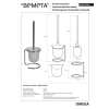 Bemeta OMEGA wolnostojąca szczotka wc 104113102