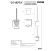 Bemeta NEO szczotka wc wolnostojąca 104113105