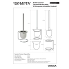 Bemeta OMEGA wolnostojąca szczotka wc 104113107