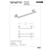 Bemeta NEO Wieszak na ręcznik 300 mm 104204015