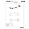 Bemeta OMEGA Wieszak na ręcznik 600 mm 104204042$K