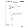 Bemeta NEO Podwójny obrotowy wieszak na ręczniki 104204105