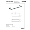 Bemeta OMEGA uchwyt 300 mm średnica 25 mm 104204332