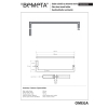 Bemeta OMEGA Wieszakt na ręcznik do szklanych drzwi 500 mm 104204352