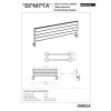 Bemeta OMEGA Wieszak na ręczniki ruchomy 600 mm 104205152$K