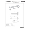 Bemeta OMEGA Wieszak na ręczniki typ U z drążkiem 600 mm 104205172$K