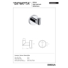 Bemeta OMEGA Wieszak pojedynczy 104206022