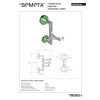 Bemeta TREND-I Potrójny hak obrotowy zielony 104206078a