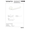 Bemeta WHITE Biały uchwyt na papier toaletowy prawy 104212034