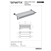 Bemeta OMEGA Wieszak na ręczniki z drążkiem 500 mm 104219072