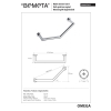 Bemeta OMEGA Poręcz kątowa 400 mm 104307621