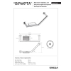 Bemeta OMEGA Poręcz kątowa z mydelniczka 400 mm 104307631