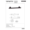 Bemeta DARK Uchwyt 400 mm 104307770