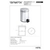 Bemeta Kosz na śmieci 3L stal nierdzewna połysk 104315022