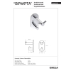 Bemeta OMEGA Podwójny hak wysoki 104405222