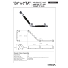 Bemeta OMEGA 135°uchwyt - prawy czarna guma 104507711$K