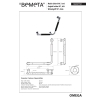 Bemeta OMEGA Uchwyt 90 ° - prawa czarna guma 104507721$K
