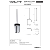 Bemeta OMEGA wisząca szczotka wc białe włosie 104913112