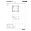 Bemeta Piktogram matowy - WC 111022085